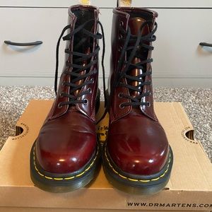 Cherry Red Vegan Dr. Martens
